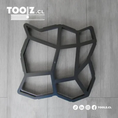 Molde Pisos Hormigón Concreto Cemento - TZE203 - Vista superior con logos