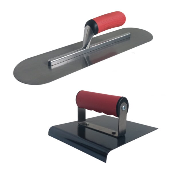 Kit Llana Enlucido Acero Inoxidable Curva + Rodon Acero Azul (2 En 1) <br><br><br><p class="carrosel_style">KIT-B</p>