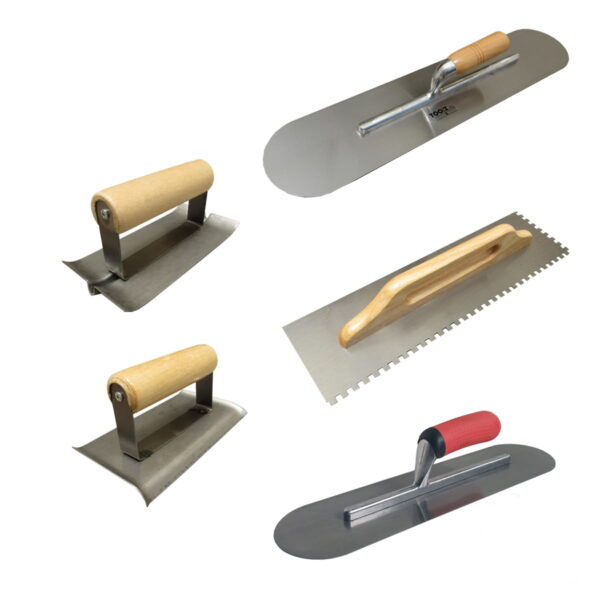 Kit Llanas Enlucido Curva/recta/dentada + Rodon + Ranurador <br><br><br><p class="carrosel_style">KIT-K</p>