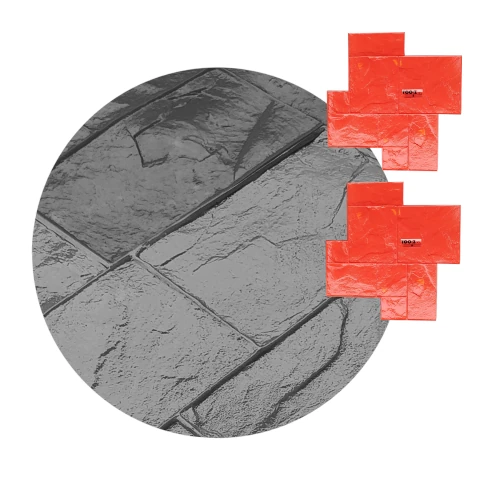Molde Llay Llay estampado hormigón adoquin piso 90x90cm x2 <br><br><p class="carrosel_style">TZE029X2</p>