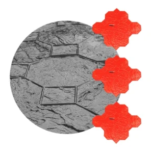 Molde Quilpué estampado hormigón adoquin piso 120x108cm x3<br><br><p class="carrosel_style">TZE024X3</p>